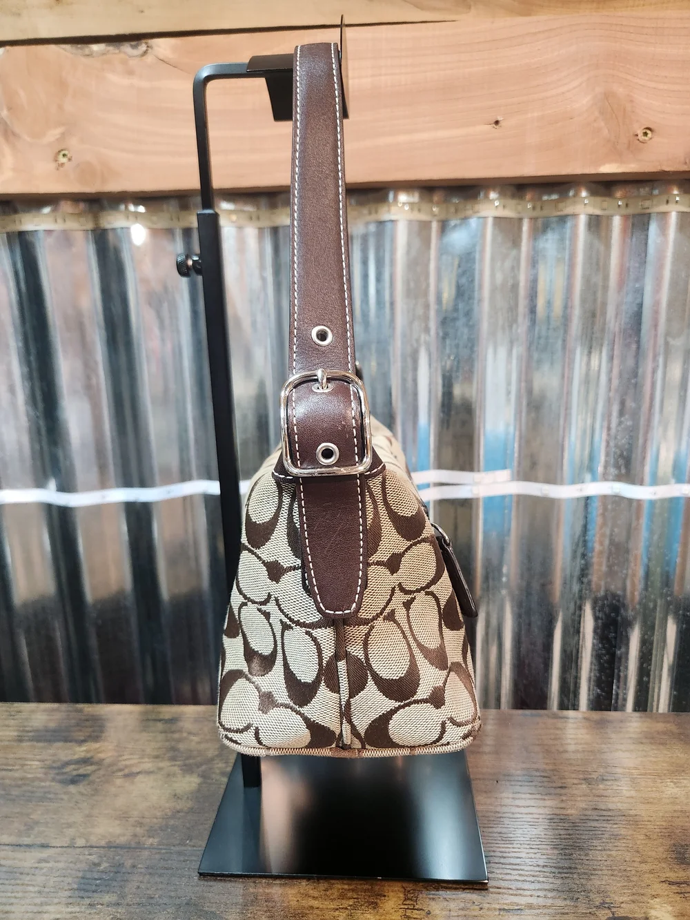 Coach Signatire C Monogram Demi Shoulder Bag